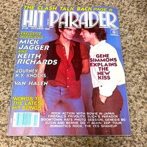 1980 Vintage Hit Parader Magazine